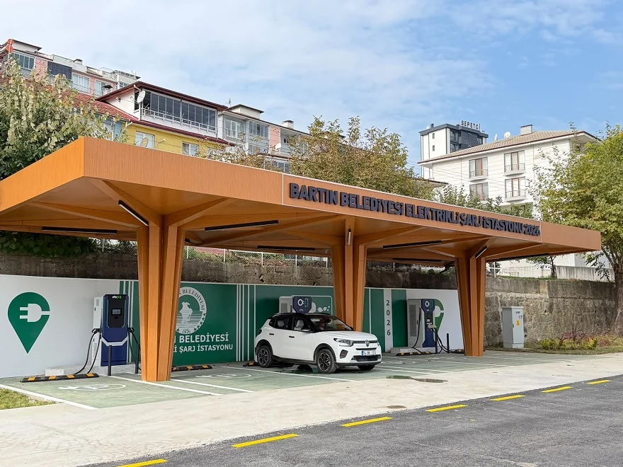 Bartın’da Elektrikli Araç Şarj İstasyonu Hizmete Giriyor